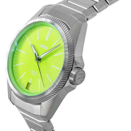 Oris ProPilot X Kermit Edition Titanium Grön Urtavla Automatisk 01-400-7778-7157-Set 100M herrklocka