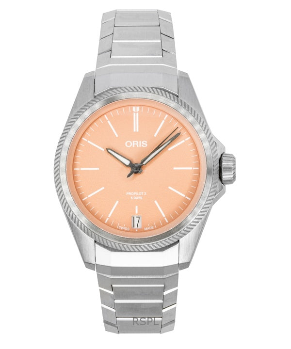 Oris Propilot X Calibre 400 Titanium Laxgrön Urtavla Automatisk 01-400-7778-7158-07-7-20-01TLC 100M Unisexklocka