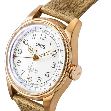 Oris Big Crown Father Time Limited Edition White Dial Automatic 01-754-7741-3161-Set herrklocka med extra armband