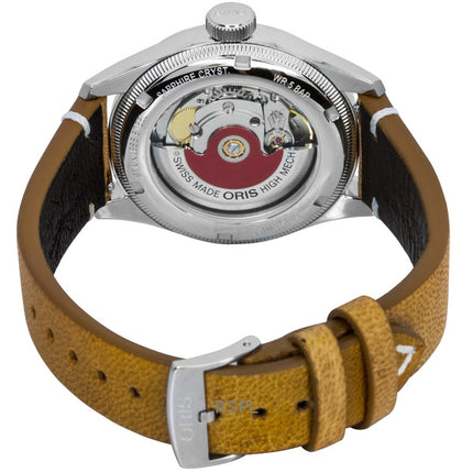 Oris Big Crown Cervo Volante läderarmband grön urtavla automatisk 01-754-7779-4067-Set herrklocka