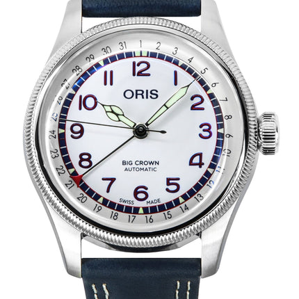 Oris Hank Aaron Limited Edition Läderrem Vit Urtavla Automatisk 01-754-7785-4081-Set unisexklocka med presentset