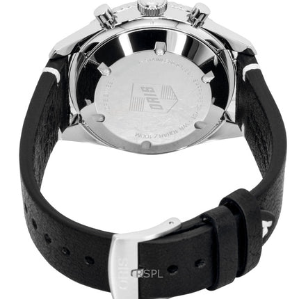 Oris Divers Sixty-Five Chronograph Läderarmband Svart Urtavla Automatisk 01-771-7791-4054-07-6-20-01 100M Herrklocka