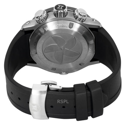 Edox CO-1 Kronograf Gummiband Blå Urtavla Quartz Dykarklocka 10242-TIN-BUIDN 1000M Herrklocka