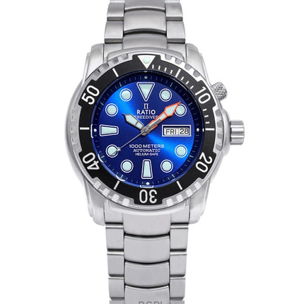Ratio Free Diver Helium-Safe 1000M Sapphire Automatic 1068HA96-34VA-BLU Herrklocka