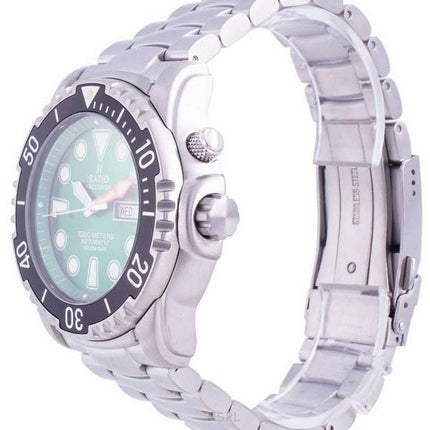 Ratio Free Diver Helium-Safe 1000M Sapphire Automatic 1068HA96-34VA-GRN Herrklocka