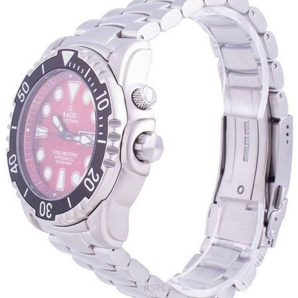 Ratio Free Diver Helium-Safe 1000M Sapphire Automatic 1068HA96-34VA-RED herrklocka