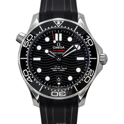 Omega Seamaster gummirem Black Dial Automatic Diver's 210.32.42.20.01.001 300M herrklocka