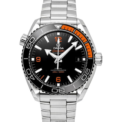 Omega Seamaster Planet Ocean rostfritt stål svart urtavla automatisk dykarklocka 215.30.44.21.01.002 600M herrklocka