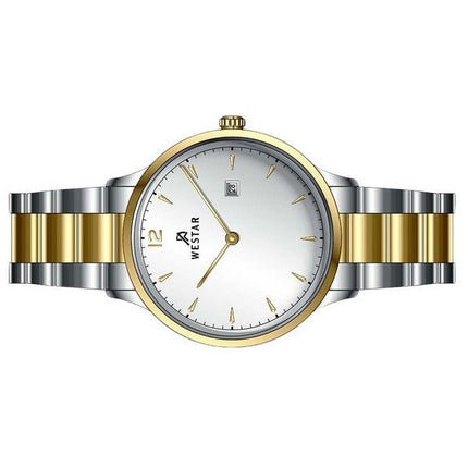 Westar profil rostfritt stål silverurtavla kvarts 40218CBN107 damklocka