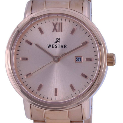 Westar Silver Urtavla Guldton rostfritt stÃ¥l Quartz 50245 GPN 102 Herrklocka