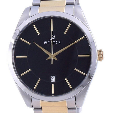 Westar Black Dial Two Tone Stainless Steel Quartz 50213 CBN 103 Herrklocka
