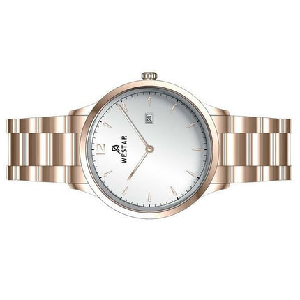 Westar profil rostfritt stål silverurtavla kvarts 50218PPN607 herrklocka