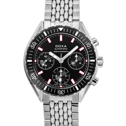 Doxa Sub 200 C-Graph II Sharkhunter svart urtavla automatisk dykarklocka 797.10.101.10 200M herrklocka med extra armband