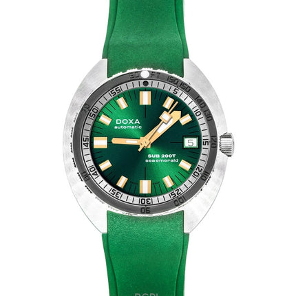 Doxa SUB 200T Havsmaragd gummiarmband Grön urtavla Automatisk dykarklocka 804.10.131S.26 200M Herrklocka med extra armband