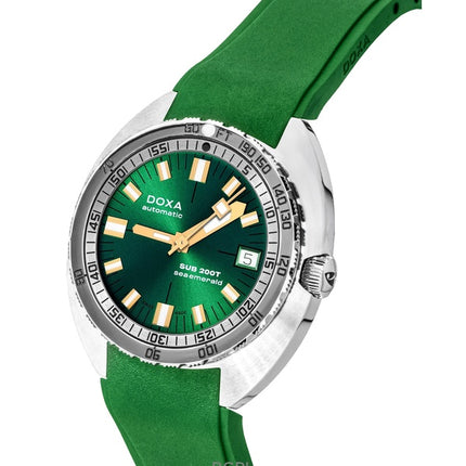 Doxa SUB 200T Havsmaragd gummiarmband Grön urtavla Automatisk dykarklocka 804.10.131S.26 200M Herrklocka med extra armband