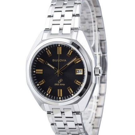 Bulova Classic Precisionist Jet Star Rostfritt stål Grå Urtavla Quartz 96B415 Herrklocka