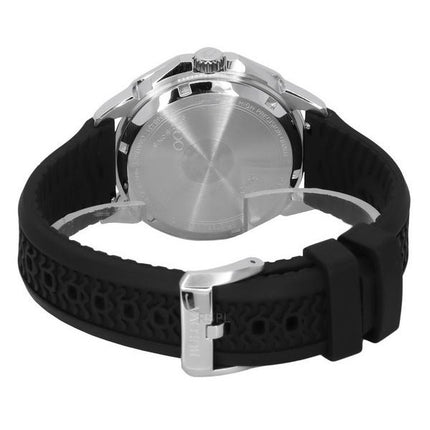 Bulova Marine Star Svart Silikonrem Gul Urtavla Precisionist Quartz Diver's 200M 96B431 Herrklocka