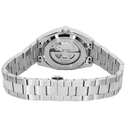 Bulova Surveyor rostfritt stål ljusblå automatisk 96B469 herrklocka