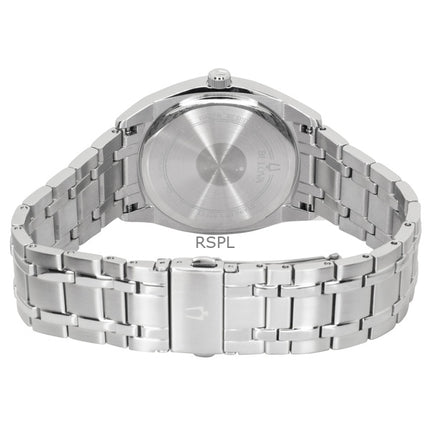 Bulova Surveyor Classic rostfritt stål blå urtavla kvarts 96C125 herrklocka