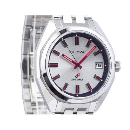 Bulova Classic Jet Star Limited Edition rostfritt stål Silver Urtavla Quartz 96K112 Herrklocka med extra rem
