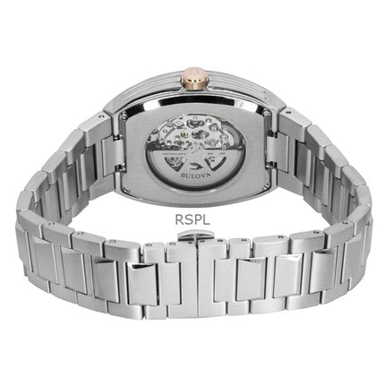 Bulova Maquina rostfritt stål blå urtavla automatisk 98A319 herrklocka