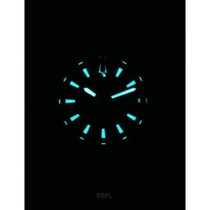 Bulova Marine Star Svart Silikonrem Brun Urtavla Precisionist Quartz Diver's 200M 98B421 Herrklocka