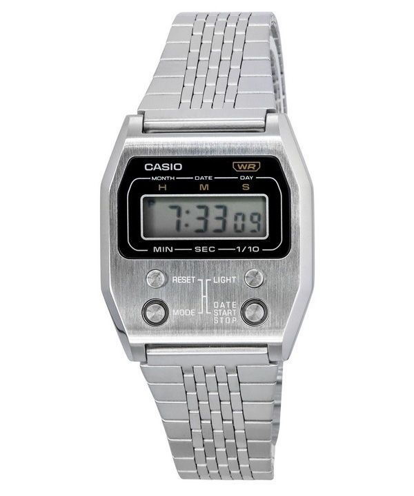 Casio Vintage Digital rostfritt stål Quartz A1100D-1 unisexklocka