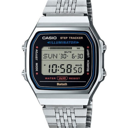 Casio Vintage Digital Smartphone Link i rostfritt stål Kvarts ABL-100WE-1A unisexklocka