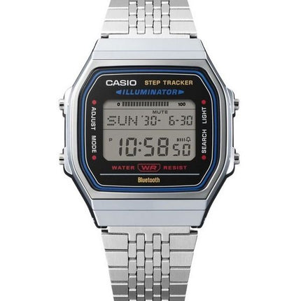 Casio Vintage Digital Smartphone Link i rostfritt stål Kvarts ABL-100WE-1A unisexklocka