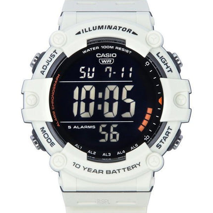 Casio Standard Digital White Resin Armband Quartz AE-1500WH-8B2 100M herrklocka