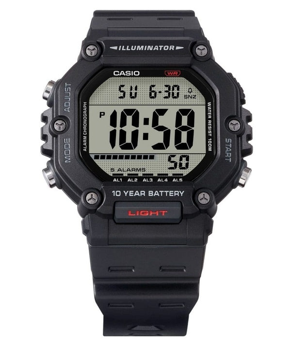 Casio Digital Resin Armband Quartz AE-1600H-1AV 100M herrklocka