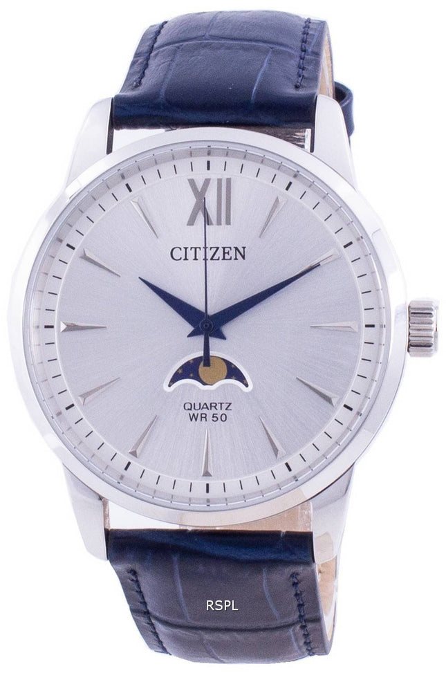 Citizen Moonphase Silver Dial Quartz AK5000-03A Herrklocka