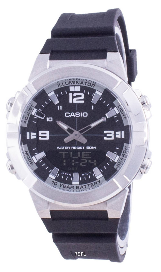 Casio Analog Digital World Time Hartsrem AMW-870-1A AMW870-1 Herrklocka