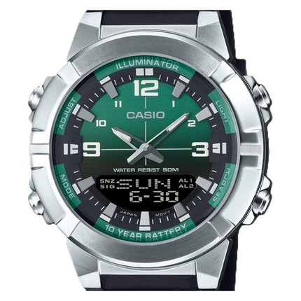 Casio Analog Digital Combination Resin Armband Grön Urtavla Quartz AMW-870A-3AV Herrklocka