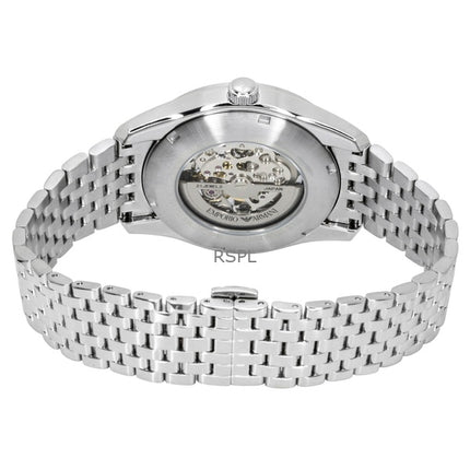 Emporio Armani rostfritt stål grön skeletturtavla automatisk AR60091 herrklocka