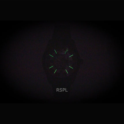 Emporio Armani rostfritt stål svart skeletturtavla automatisk AR60093 herrklocka