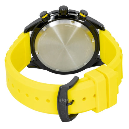 Citizen Brycen kronograf silikonarmband svart urtavla Eco-Drive AT2585-08E 100M herrklocka