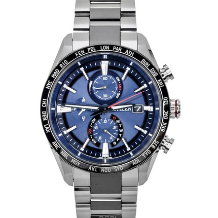 Citizen Attesa Chronograph Radio Controlled Super Titanium Eco-Drive AT8186-51L 100M Herrklocka