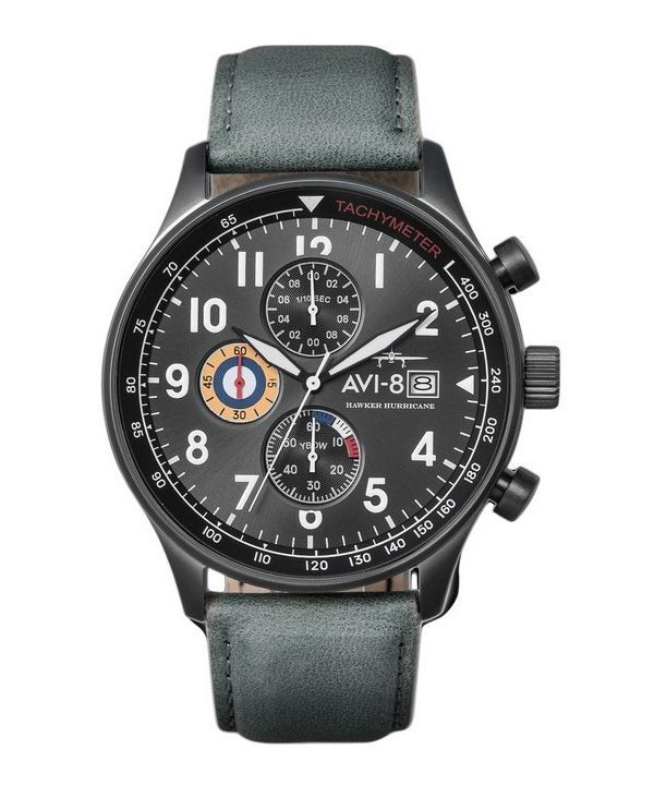 AVI-8 Hawker Hurricane Tachymeter Quartz AV-4011-0D Herrklocka