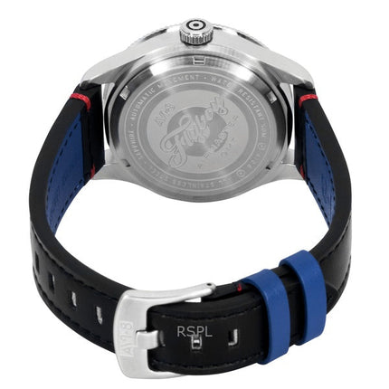 AVI-8 Flyboy Airmaster GMT läderrem motor svart urtavla automatisk AV-4128-01 herrklocka