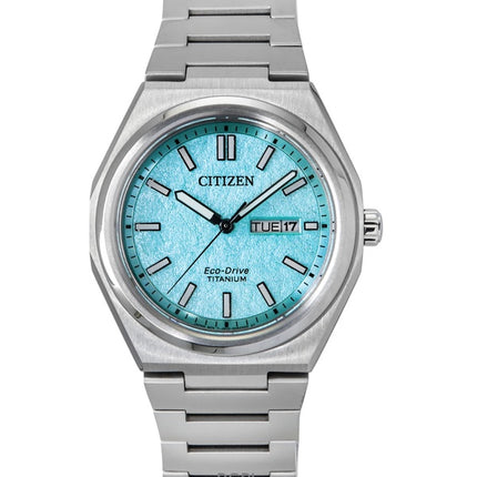 Citizen Zenshin Super Titanium Turkos Urtavla Eco-Drive AW0130-85M 100M Herrklocka