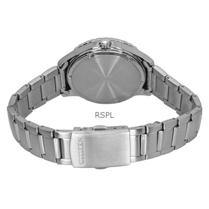 Citizen Eco-Drive rostfritt stål grön urtavla AW1828-80X 100M unisexklocka