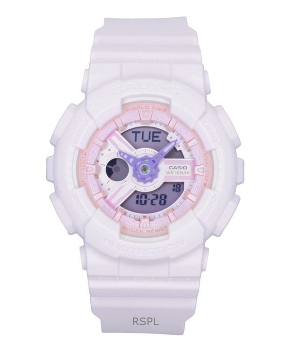 Casio Baby-G analog digital hartsrem rosa urtavla kvarts BA-110AH-4A 100M damklocka