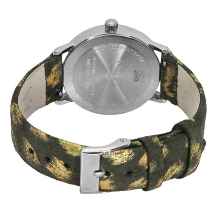 Bauhaus klassisk läderrem vit urtavla kvarts 20371 damklocka