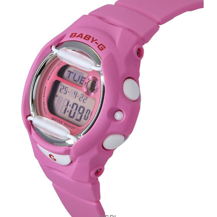 Casio Baby-G Digital Rosa Resinarmband Quartz BG-169CH-4 200M Damklocka