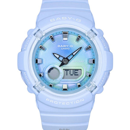 Casio Baby-G analog digital hartsrem blå urtavla kvarts BGA-280TD-2A 100M damklocka