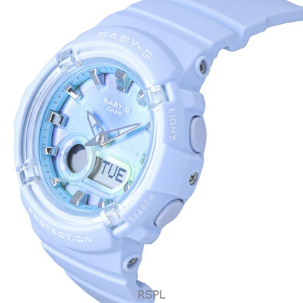 Casio Baby-G analog digital hartsrem blå urtavla kvarts BGA-280TD-2A 100M damklocka