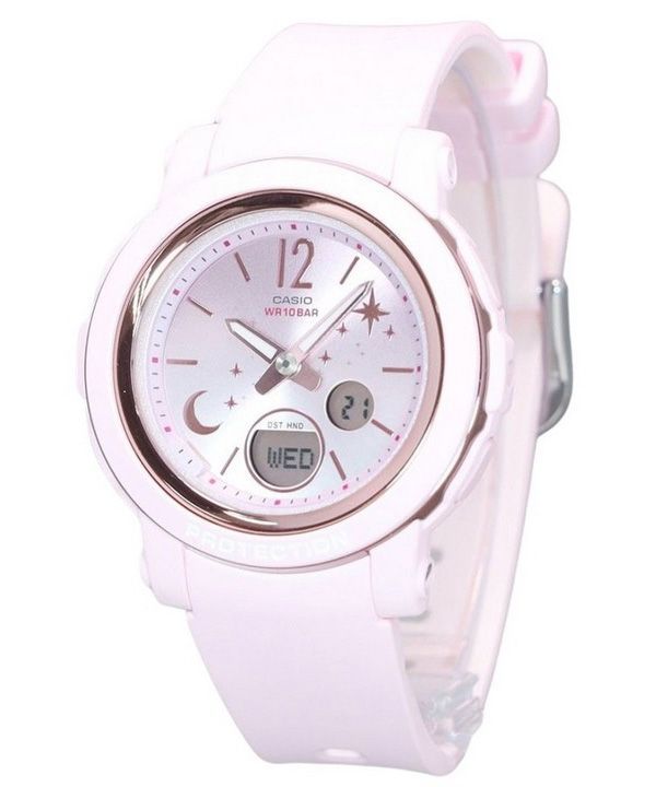 Casio Baby-G Moon And Star Series Analog Digital Resin Armband Rosa Urtavla Quartz BGA-290DS-4A 100M Damklocka