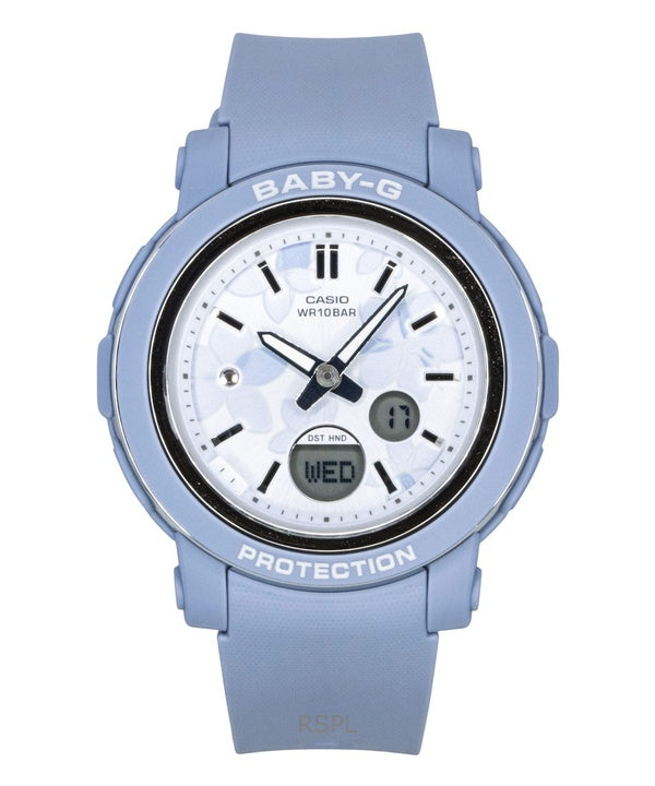 Casio Baby-G analog digital hartsrem flerfärgad urtavla kvarts BGA-290FL-2A 100M damklocka