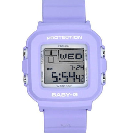 Casio Baby-G Plus Digital 30-årsjubileumsarmband i lila harts Quartz BGD-10K-6 100M damklocka med specialhållare